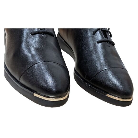 Cole Haan Grand Ambition Black Leather Lace Up Oxford Wing Tip Shoes Sz 6 1/2 B - Picture 8 of 12